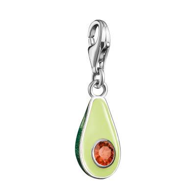 925 Sterling Silver & Enamel Avocado Charm Pendant - 2214-691-7 - Thomas Sabo