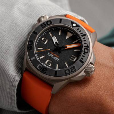 Montre Aquadeep Signal Orange AQD-369-BKO - Undone