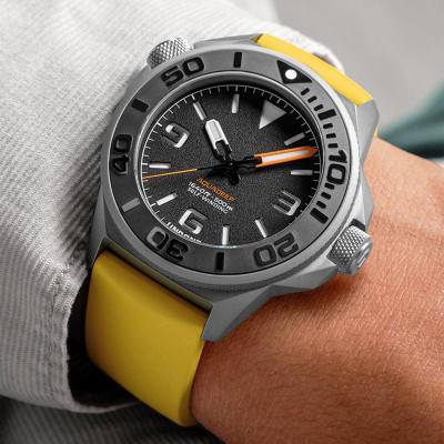 Aquadeep Signal Yellow AQD-369-YLW Watch - Undone
