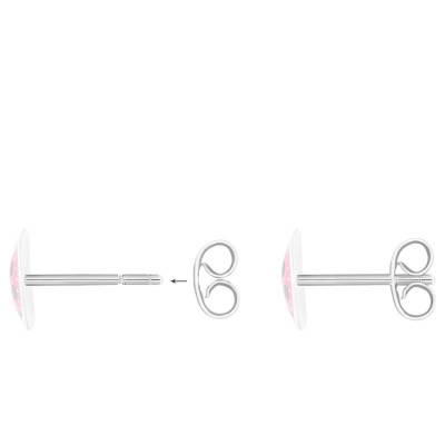 White Gold Butterfly Stud Earrings - Bambins