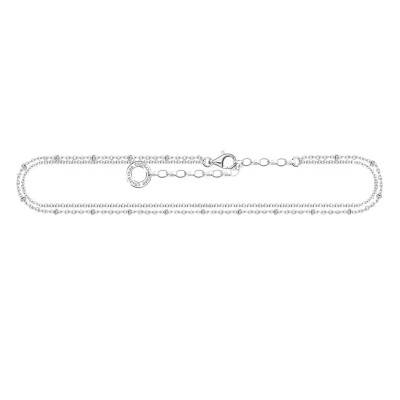Double chaîne de cheville argent, Longueur 22 à 27 cm - AK0030-001-21 - Thomas Sabo