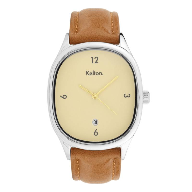 Kelton Grande Colorama Cream Brown Watch 9124912 - Kelton