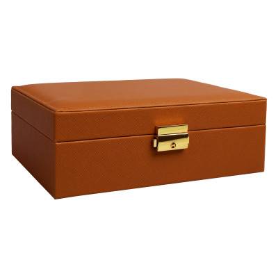 Boite à bijoux camel 23x18x8cm - Les Essentiels