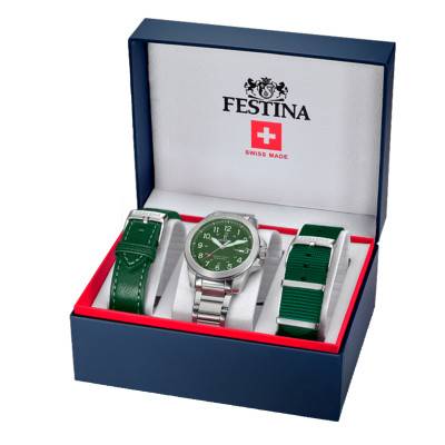 Coffret montre Swiss Made Field F20081/3 - Festina Swiss Made
