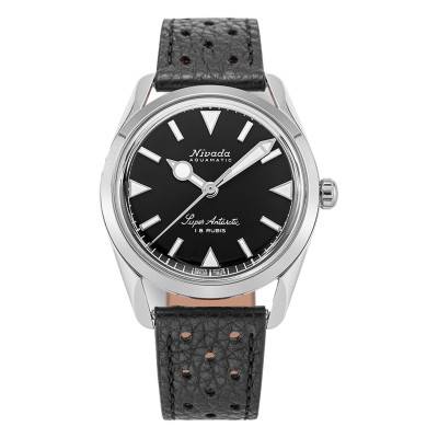 Super Antarctic 35 mm Black White Luminova Watch 35014M - Nivada Grenchen