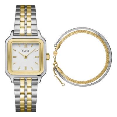 Coffret Montre Gracieuse Petite avec bracelet double en maille serpentine CG11801 - Cluse