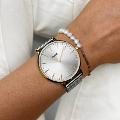 Coffret Montre Boho Chic avec bracelet en maille CG10119 - Cluse
