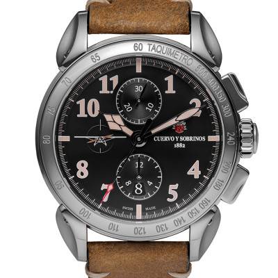 Emilio Carranza Chronograph Watch 3201.1EC - Cuervo y Sobrinos
