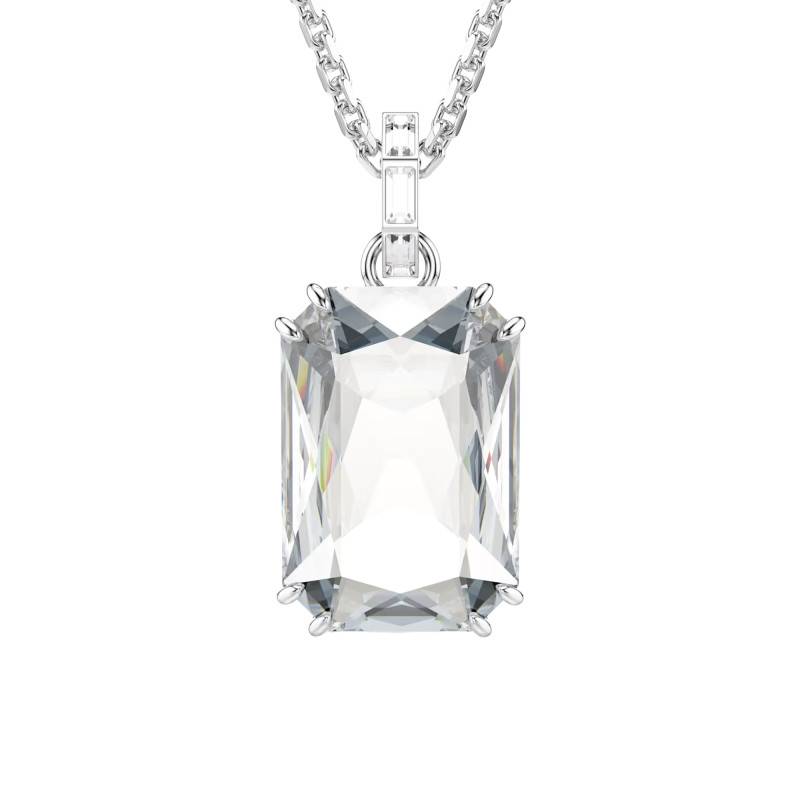 Millenia Rhodium-Plated Metal & White Crystal Necklace, 65 cm to 75 cm - 5725768 - Swarovski