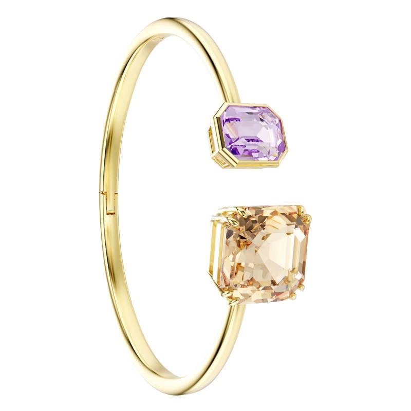 Millenia Open Bangle Gold-Tone Metal & Bicolor Crystals, 16 cm, 17 cm or 18 cm - 5725755 - Swarovski