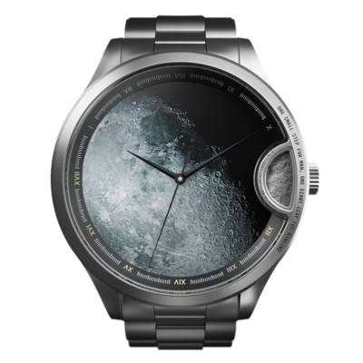 Montre Lunar 1,622 Automatique Miyota Météorite Argent - Col&MacArthur