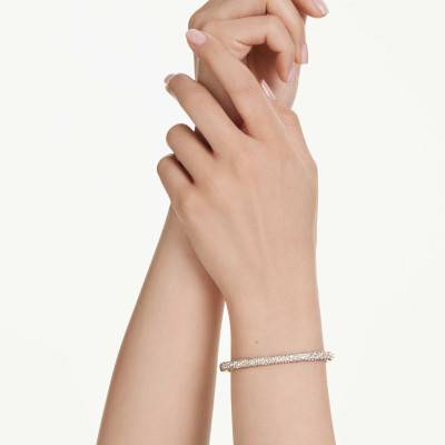 Sublima Gold-Tone Metal & Yellow Crystal Bangle Bracelet, Length 16 cm, 17 cm or 18 cm - 5723336 - Swarovski