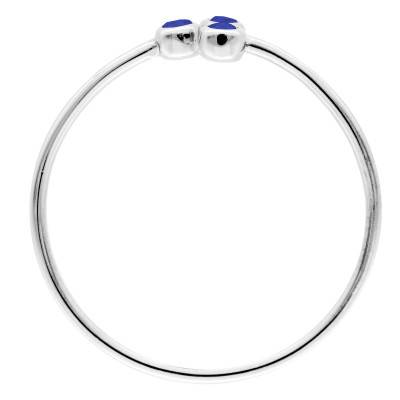 Bague Trio de Saphirs en Or Blanc 750 - Ocarat