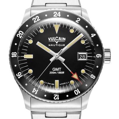 Montre Skindiver Nautical GMT Black Luminova beige - Vulcain