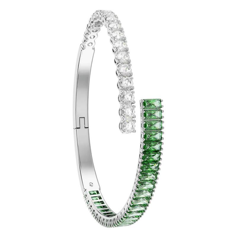 Matrix Bracelet in Rhodium-Plated Metal & Two-Tone Crystals, Length 16 cm, 17 cm or 18 cm - 5722460 - Swarovski