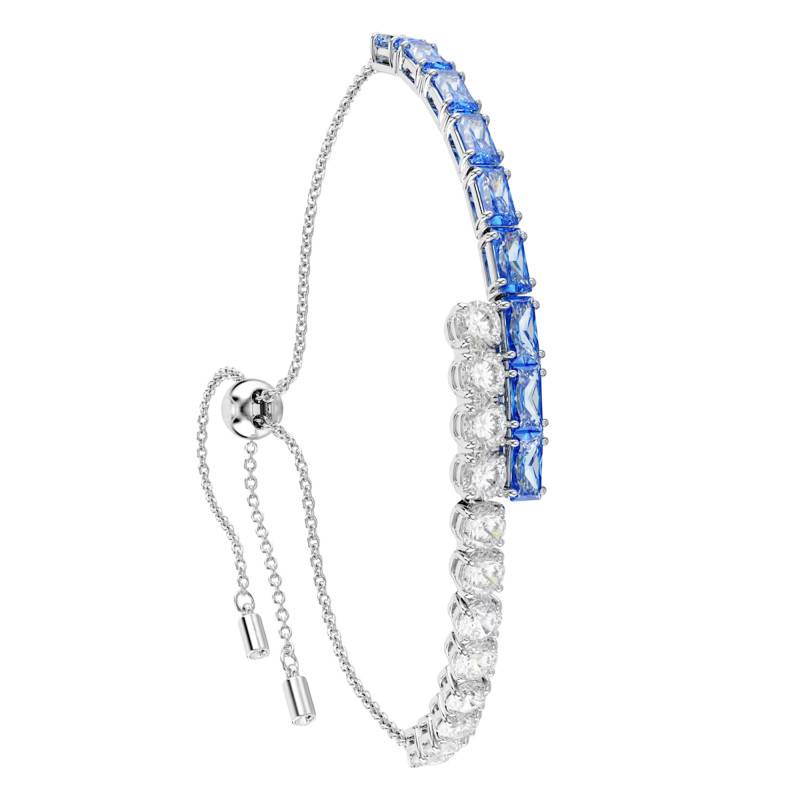 Matrix Bracelet in Rhodium-Plated Metal & Two-Tone Crystals, Length 16 cm to 24 cm - 5732266 - Swarovski