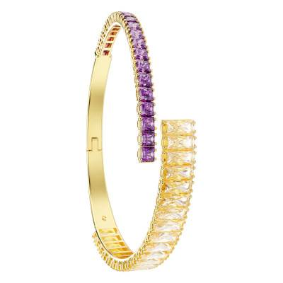 Bracelet Matrix, Métal Doré & Cristaux Bicolores, Longueurs 16, 17 ou 18 cm - 5731050 - Swarovski