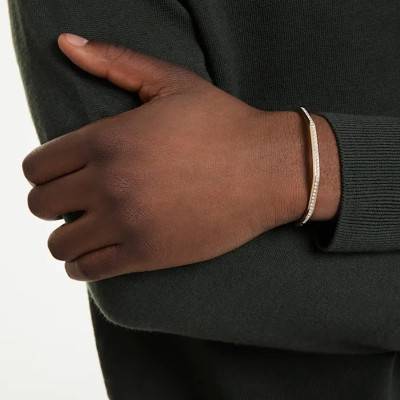 Dextera Octagonal Gold-Tone Metal & White Crystal Bracelet, Length 16 cm, 17 cm or 18 cm - 5724580 - Swarovski