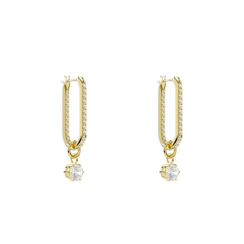 Gold-Tone Metal & White Crystal Constella Earrings - 5728587 - Swarovski
