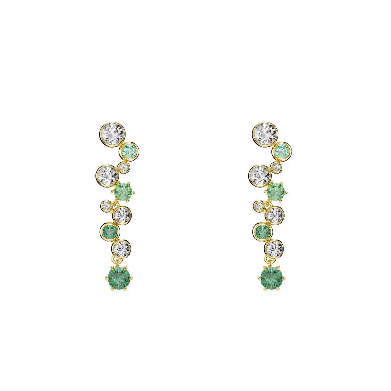 Gold-Tone Metal & Two-Tone Crystal Drop Earrings Constella 5732248 - Swarovski