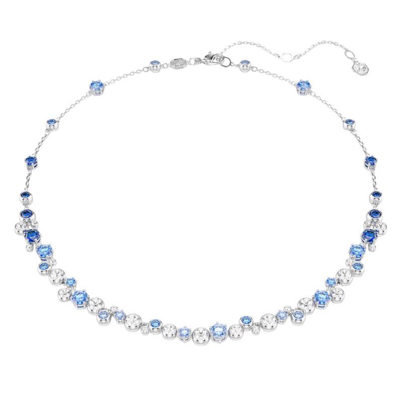Constella Rhodium-Plated Metal & Two-Tone Crystal Necklace, 38 cm to 45 cm Length - 5732255 - Swarovski
