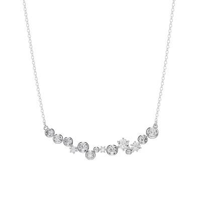 Constella Rhodium-Plated Metal & White Crystal Necklace, 38 cm to 48 cm Length - 5722473 - Swarovski