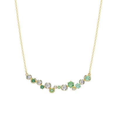 Gold Metal & Two-Tone Crystal Constella Necklace, Length 38 cm to 48 cm - 5732247 - Swarovski