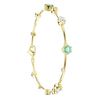 Gold Metal & Two-Tone Crystal Constella Bracelet, Length 17 cm to 20 cm - 5722478 - Swarovski