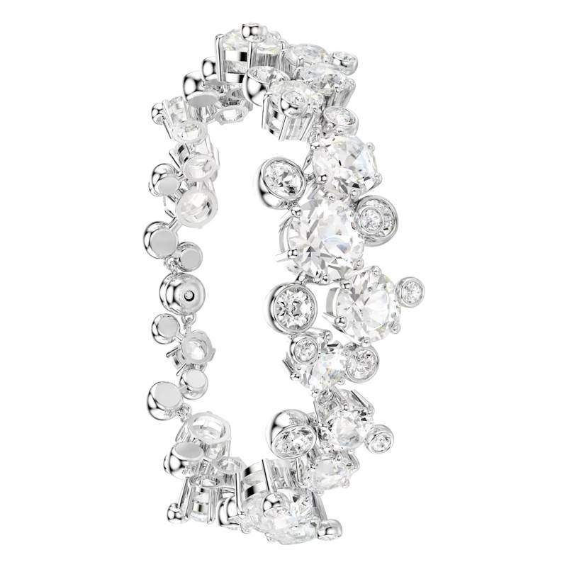 Rhodium-Plated Metal & White Crystal Constella Bracelet, Length 17 cm to 20 cm - 5722469 - Swarovski