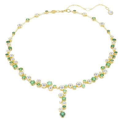 Gold-Tone Metal & Two-Tone Crystal Constella Y Necklace, Length 38 cm to 45 cm - 5722474 - Swarovski
