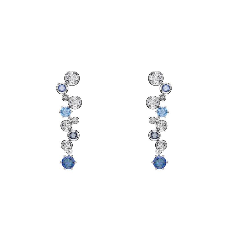Rhodium-Plated Metal & Two-Tone Crystal Constella Drop Earrings - 5732775 - Swarovski
