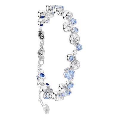 Rhodium-Plated Metal & Two-Tone Crystal Constella Bracelet, Length 15.5 cm to 20 cm - 5722479 - Swarovski
