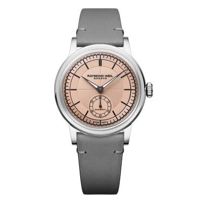 Millésime Small Seconds 35 mm Women's Watch - Salmon Dial - Raymond Weil