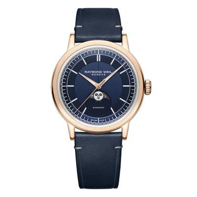 Millesime Moonphase 39 mm Watch - Blue Dial - Raymond Weil