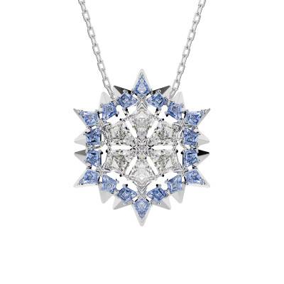 Magic Rhodium-Plated Metal & Two-Tone Zirconium Oxide Necklace - 5737619 - Swarovski
