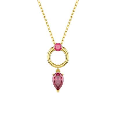 Mesmera Gold-Tone Metal & Red Crystal Necklace - 5732487 - Swarovski
