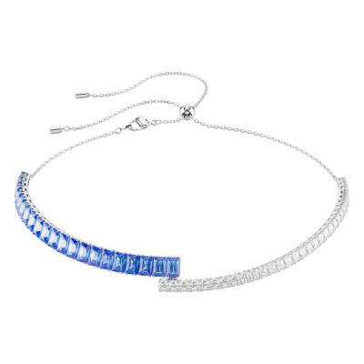 Matrix Rhodium-Plated Metal & Two-Tone Crystal Necklace, Length 38 cm to 48 cm - 5722464 - Swarovski