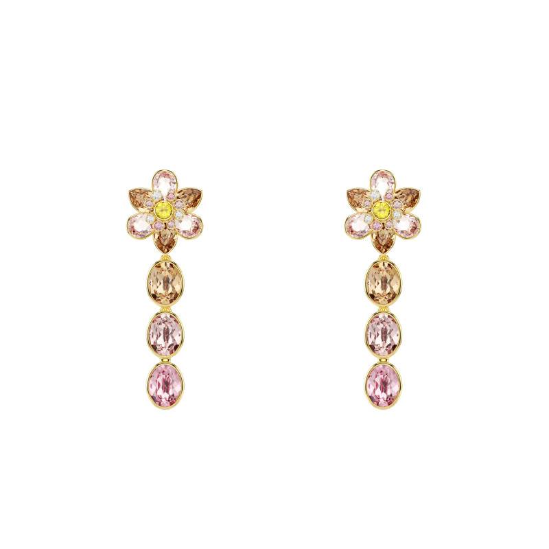 Idyllia Gold-Tone Metal & Multicolor Crystal Drop Earrings - 5732381 - Swarovski