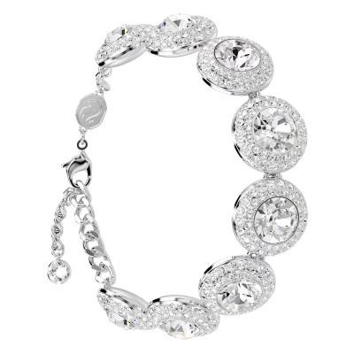 Una Angelic Rhodium-Plated Metal & White Crystals Bracelet - 5735343 - Swarovski