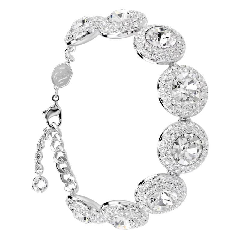 Una Angelic Rhodium-Plated Metal & White Crystals Bracelet - 5735343 - Swarovski