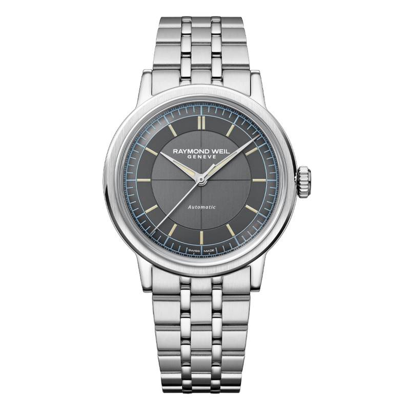 Millesime Central Seconds 39mm Silver Dial Stainless Steel Watch - Raymond Weil