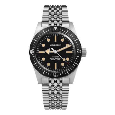 Wolbrook Skindiver 38 mm Old Radium Lume Automatic Dive Watch - Wolbrook