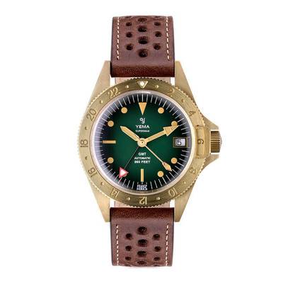 Montre Superman Heritage GMT Bronze 39mm YGMTZ21A39-ZU31S - Yema