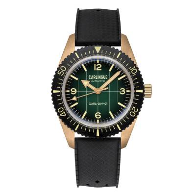 Carlingue Special Edition Bronze & Green Diver 01 Watch CT-001-A - Carlingue
