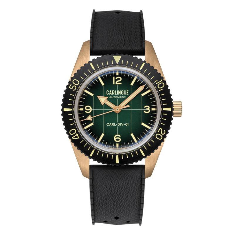 Carlingue Special Edition Bronze & Green Diver 01 Watch CT-001-A - Carlingue