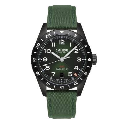 Black & Green Special Edition Aviation 01 Watch CT-002-A - Carlingue