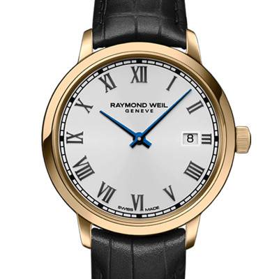 White Dial 750/1000 Yellow Gold PVD-Coated Stainless Steel Toccata Classic 29 mm Watch 5985-PC-00359 - Raymond Weil