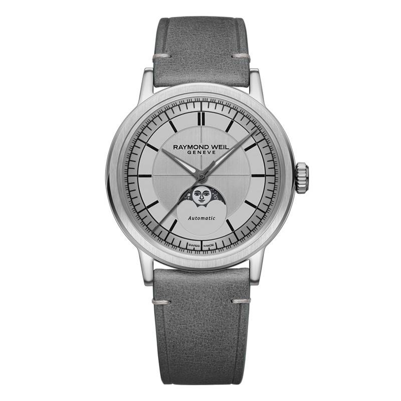 Millesime Moonphase Watch 39 mm - Silver Dial - Raymond Weil