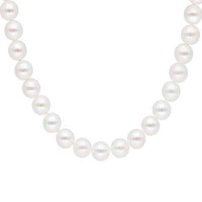 Gold-Plated Brass & Majorca Nacre Pearl Necklace, 42 cm - Emanessence