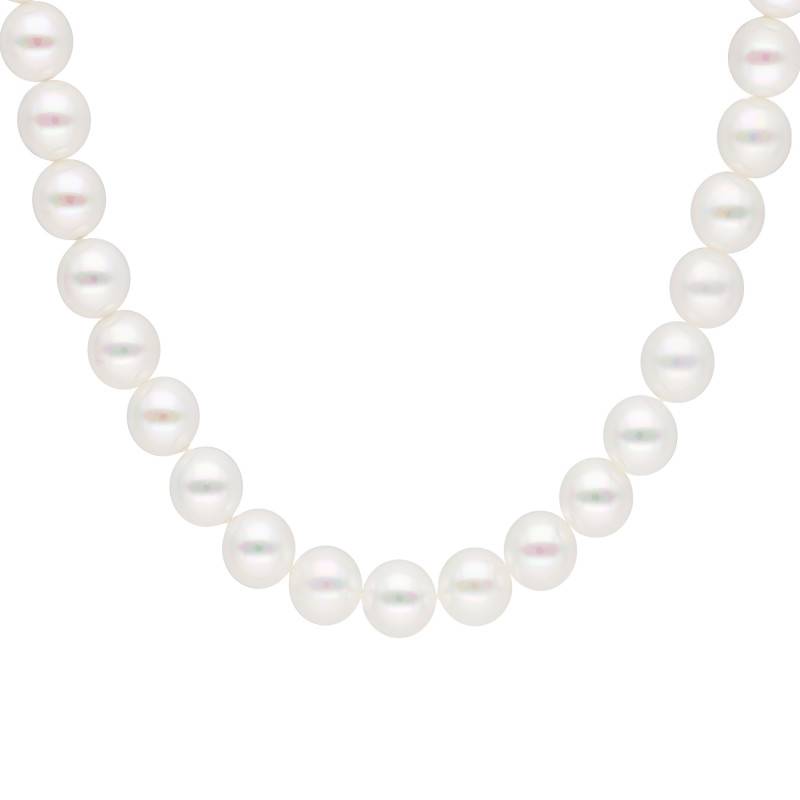 Gold-Plated Brass & Majorca Nacre Pearl Necklace, 42 cm - Emanessence